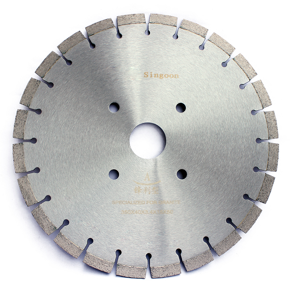 Segmented Dry Cutting Silent Granite Diamond Saw Cutting Blades Fast Cut 16" for Agate Cutting